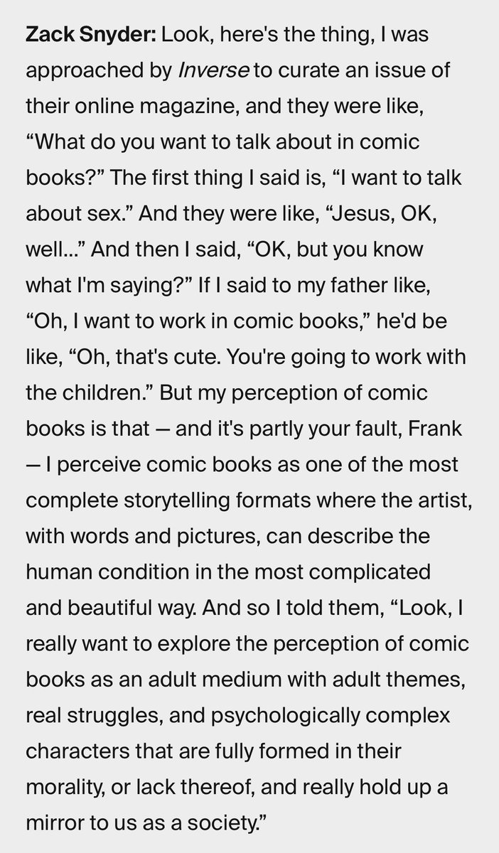 flirtygaybrit's tweet photo. truly goated take yet some people think this is a “disservice” to the medium and characters… c’mon now https://t.co/JHvapNLHW6