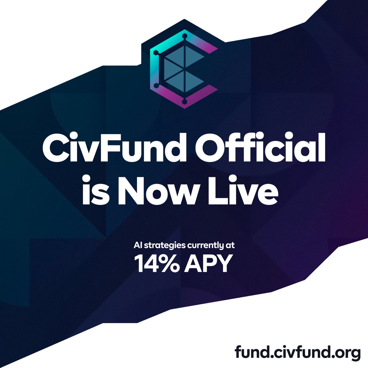 🚀CivFund is Now Live!

We’re excited to announce the Official release of CivFund, the decentralized liquidity provision platform!

With market-neutral strategies and fully automated AI-driven investment, CivFund grows your assets while minimizing risks.

fund.civfund.org