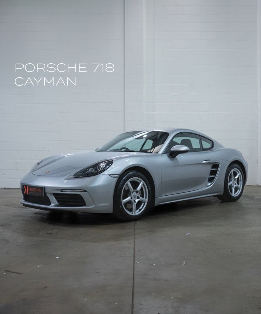 magmacars's tweet photo. Presenting another immaculate Porsche example with the 718 Cayman, finished in timeless GT Silver 🪙

Available now for £48,950, this one-owner vehicle comes with:

🔸Sport Chrono Package with Mode Switch
🔸Bordeaux Red Instrument Dials
🔸6000 Miles Only

#MagmaCars #718Cayman https://t.co/F8DwpDl9GU