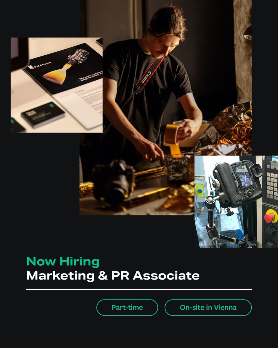 We are #hiring a Marketing &amp; PR Associate who will lead the marketing, social media, event coordination and PR efforts at GATE Space. 🧑‍💻
 
See details &amp; submit your CV via gate.space/careers 🔗