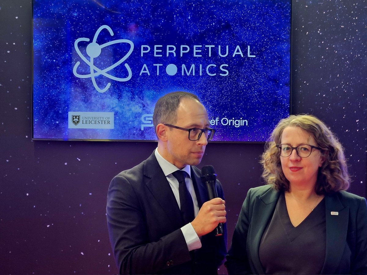 🎉 ⚛️ Perpetual Atomics, launched!

At <a href="/IAC2024/">IAC 2024</a> today, Perpetual Atomics was announced on the <a href="/spacegovuk/">UK Space Agency</a> pavilion. 

Thank you to Paul Bate, Libby Jackson &amp; all UK Space Agency staff for their fantastic support.

Find our more ⤵️
space-park.co.uk/2024/10/perpet…