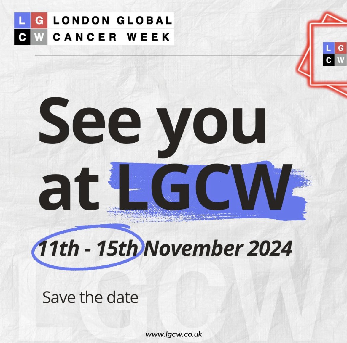 📣Save the date 12/11/24 for GPON Conference #GPON2024 part of @LGCW2024 #LGCW2024 📣

GPON registration here: theglobalpowerofoncologynursing.com