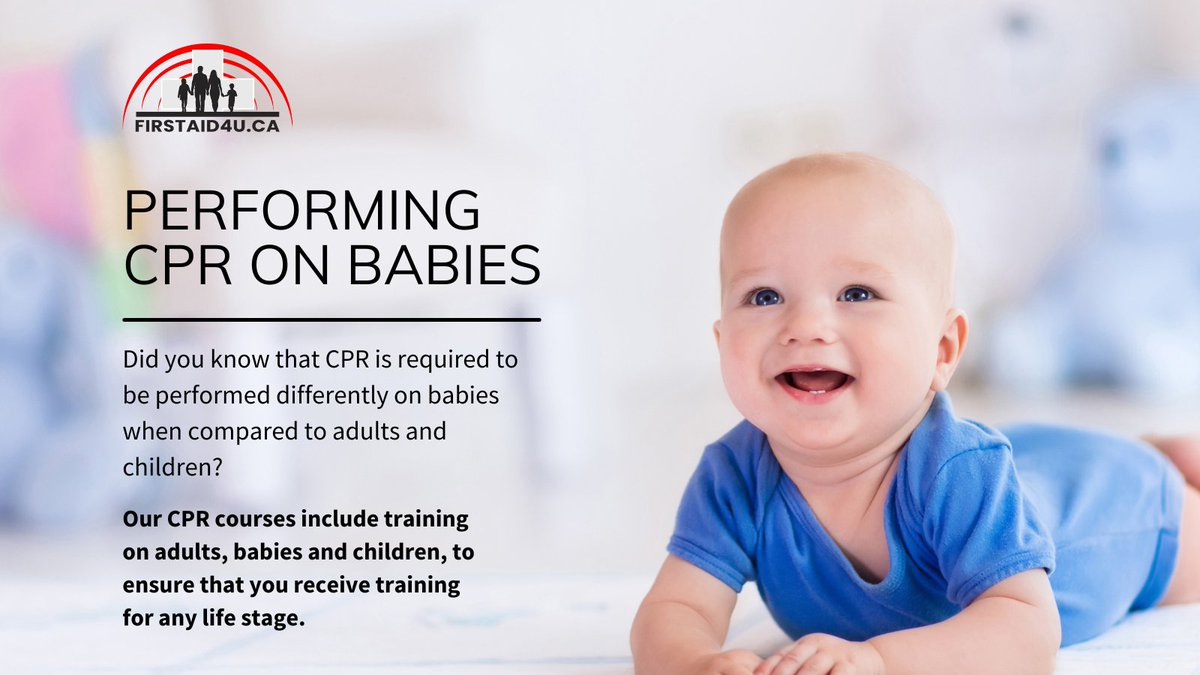 FirstAid4U_Inc's tweet image. Did you know that CPR techniques are different for adults, children, and babies?

Our CPR courses include training to be prepared to assist for various age groups - sign up today!

🌐firstaid4u.ca
📞1-866-966-4566

#FirstAidOntario #CPRCanada #FirstAid #LifeSavingSkills