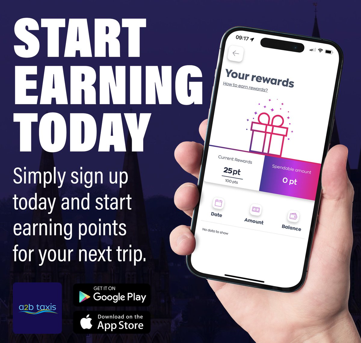 Earn 1 point for every £1 spent with our app.
Start racking up rewards on every journey.
Download now!

📲 Download our app bit.ly/A2BTaxis
📞 01872 272989
🌐 a2btaxistruro.com
-
-
-
-
#A2B #A2BTaxis #Taxi #App #Download #Cornwall #A2BTruro #Truro #Falmouth #Helston