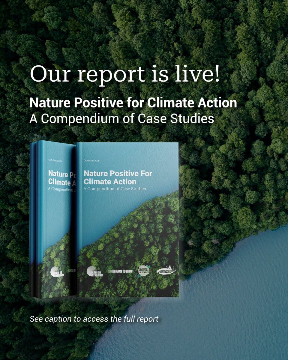 Just launched: 'Nature Positive for Climate Action'—a crucial report that shows we cannot achieve our climate goals without nature. Over 450 businesses and financial institutions are implementing nature positive for climate action. This collection of 28 case studies brings to