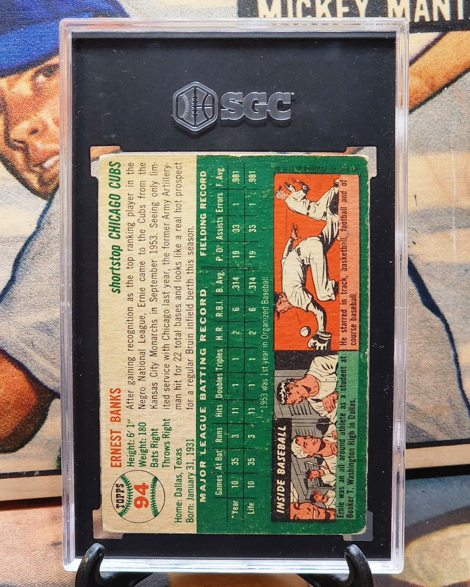 iconsportsUS's tweet photo. Ernie Banks 1954 Topps #94 Rookie Card SGC 2.5
$650 Shipped within the US
.
#erniebanks #erniebanksrookiecard #1954topps https://t.co/mZIFHPP6T1