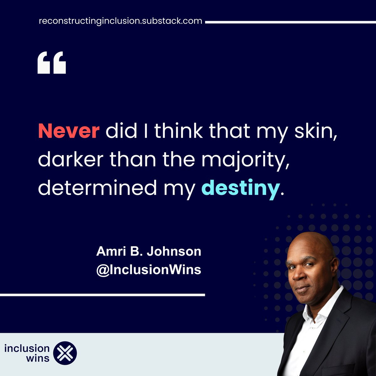 #Beyond the surface lies a world full of #potential.👐🌎

Don't let #colors define your limitations.💪💪🏻💪🏾

<a href="/AmriJohnson/">Amri B. Johnson</a> and <a href="/inclusion_wins/">Inclusion Wins</a> in breaking down barriers and promoting #inclusivity.🏃🏻‍♀️🚧🏃🏾‍🏃‍♀️

#DEI #reconstructinginclusion #inclusionwins #diversityandinclusion