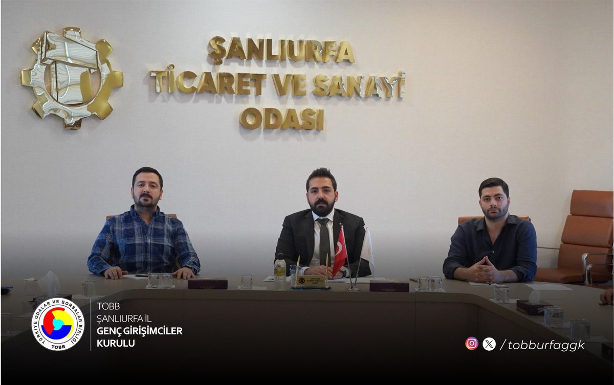 TOBBUrfaGGK's tweet photo. “TOBB Şanlıurfa Genç Girişimciler Kurulu olarak Başkanımız Mehmet Suphi Karakuş’un liderliğinde Ekim ayı Yönetim Kurulu toplantımızı gerçekleştirdik. Girişimciliğin geleceğini şekillendiren projeler üzerinde verimli görüşmeler yaptık. Şanlıurfa’nın genç girişimcileriyle güçlenmeye devam ediyoruz! 💼💡 #Girişimcilik #Şanlıurfa #GençGirişimciler”

@RHisarciklioglu 
@mdoganyetim 
@Msuphikarakus 
@yusufkarakeci 
@TahaDenek 
@mmtyslgc 
@veyselkucak
@M_Onur08
@sanliurfatso
@TOBBiletisim