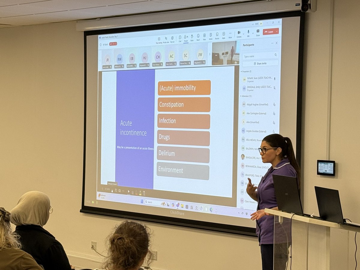 Remember acute incontinence is not all a bladder problem. Delirium, drugs, deconditioning can all cause acute incontinence