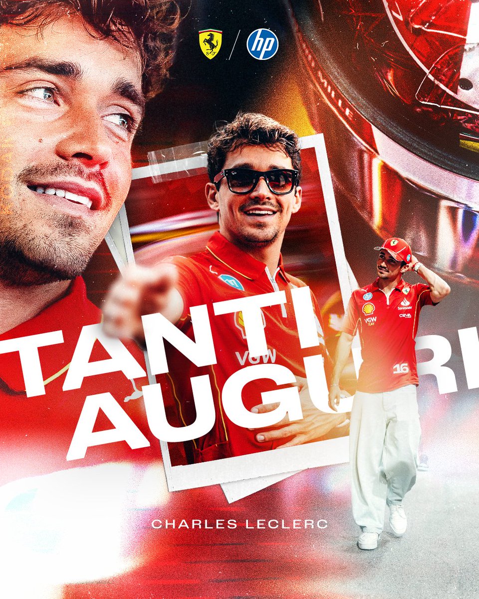 A 𝗛𝗨𝗚𝗘 happy birthday to our number 16 <a href="/Charles_Leclerc/">Charles Leclerc</a> 🥳