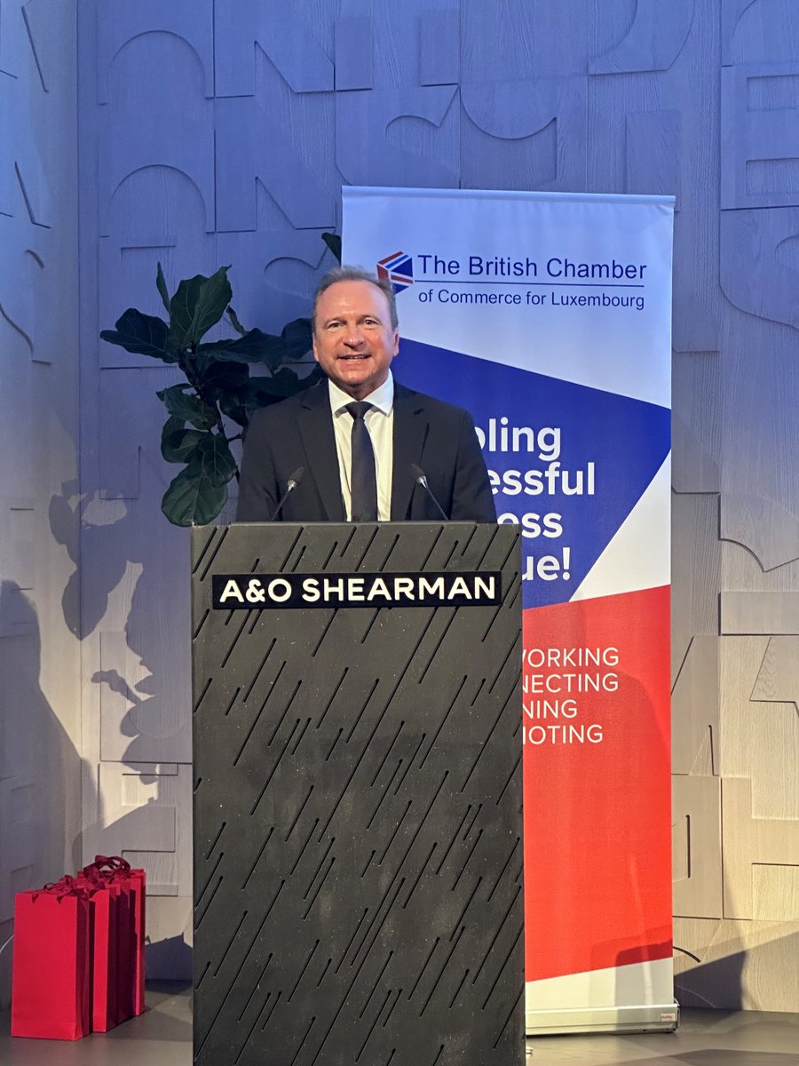 Minister <a href="/RothGilles/">Gilles Roth</a> spoke at the event entitled "Bridging Global Financial Centres: Synergies and Strategies for London and Luxembourg", organised by the 🇬🇧 British Chamber of Commerce. Thanks to all the participants! 
#Luxembourg  #London