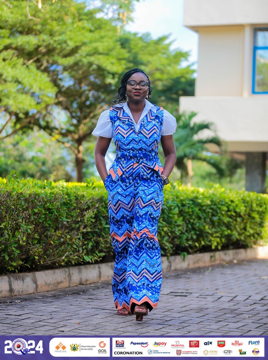 AUDITORIUM 900:

Checki ne personality...

Dr. Thelma Ohene-Agyei's fabric is by <a href="/GTPFashion/">GTPFashion</a>.

#NSMQ2024 #NSMQPrelims #Primetime