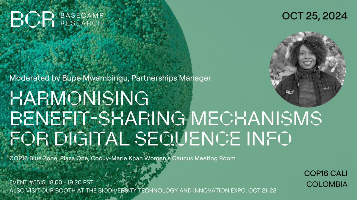 Basecamp Research will joining in the #COP16 <a href="/UNBiodiversity/">UN Biodiversity</a> talks in Cali, Colombia next week. We're also hosting a side event, appearing on panels and have a booth at the tech and innovation expo. Let us know if you will be there!
#COP16Colombia