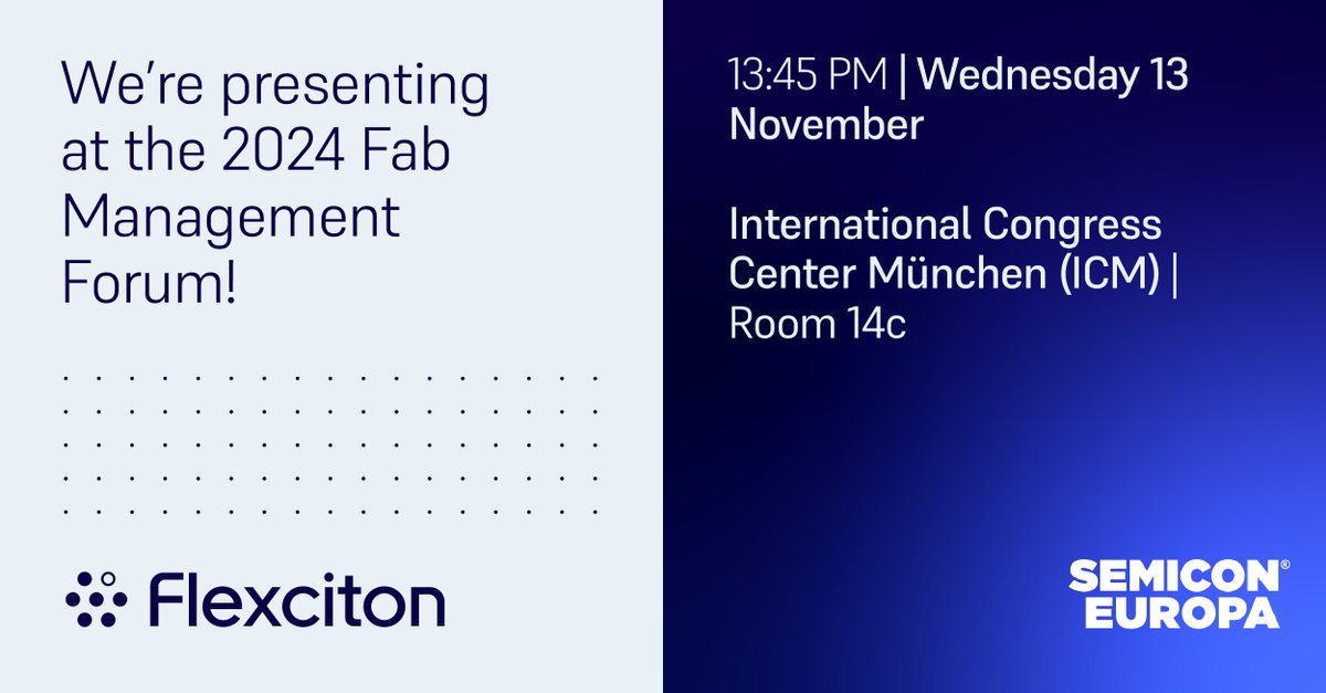 We are excited to once again present at the #FabManagementForum

This year, the focus is on driving innovation; taking an in-depth look at competitive, sustainable and collaborative strategies. 📈

Join us on Wed 13 Nov | 13:45PM | ICM Munich | Room 14c