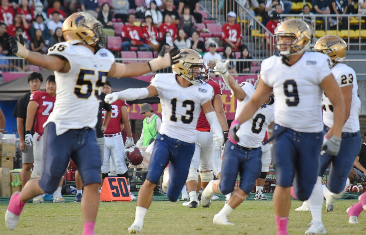 関西大 24-13 立命館大（10/14）
関大#13DB吉田優太（2年､大産大附）