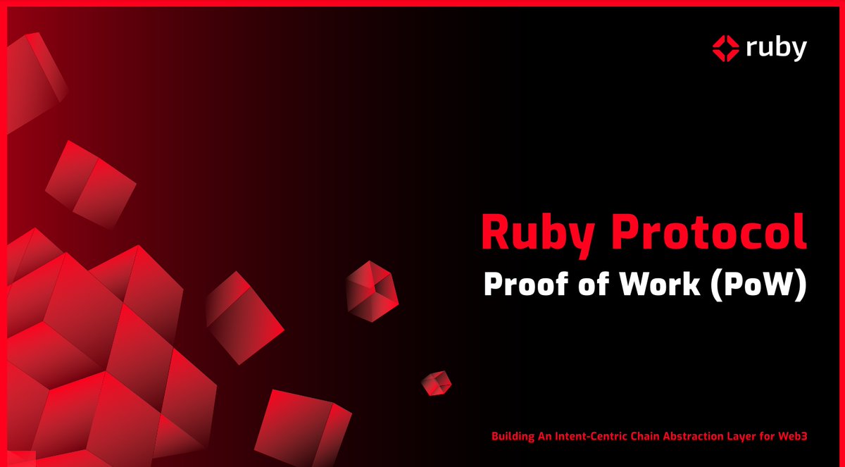 Unlike the doubters, we let our #ProofofWork do the talking.

Watch us redefine what's possible.

Believe in the #ProofofWork

👨‍💻👇
ruby.xyz/pow