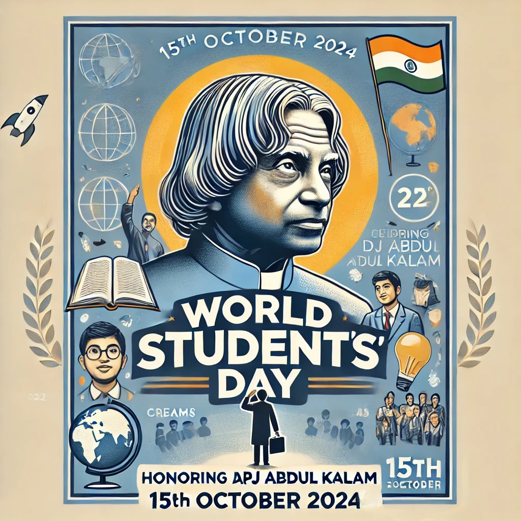 TechEducationW1's tweet photo. 🌍 World Students' Day | 15 October 2024 🌍

Honoring the legacy of Dr. APJ Abdul Kalam and his contributions to education. Let's keep learning, growing, and dreaming big! 🎓📚

#WorldStudentsDay #APJAbdulKalam #EducationMatters #Inspiration #KeepLearning https://t.co/DiZw2hcvgD