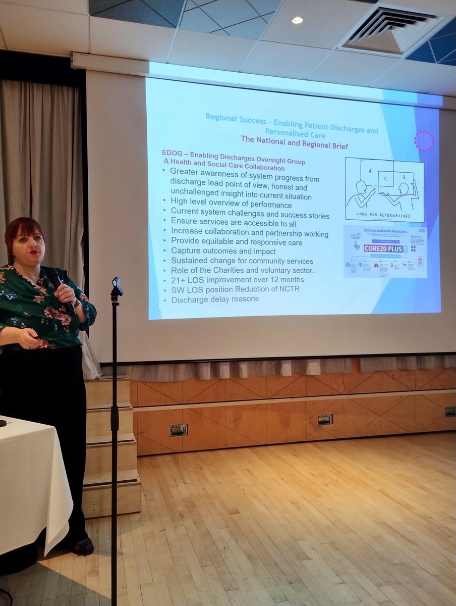 The lovely @GinaSargeant supporting optimised care in the southwest.  <a href="/a1risksolutions/">Deborah Harrison</a> <a href="/livewellSW/">Livewell Southwest</a> <a href="/Devoncc/">Devon County Council</a>