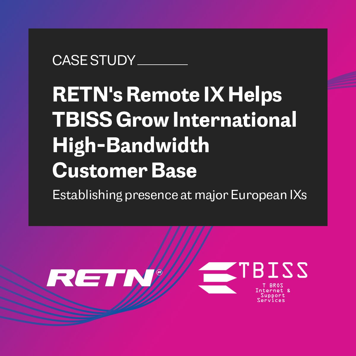 RETNnet's tweet photo. RETN's Remote IX helps TBISS Ltd. establish a strong presence at major European Internet Exchange Points such as LINX, DE-CIX, and AMS-IX, driving significant new business growth.
Explore the full case study here: https://t.co/1dfwKV0Z4Z
#Connectivity #RemoteIX https://t.co/8w1PC7exNL