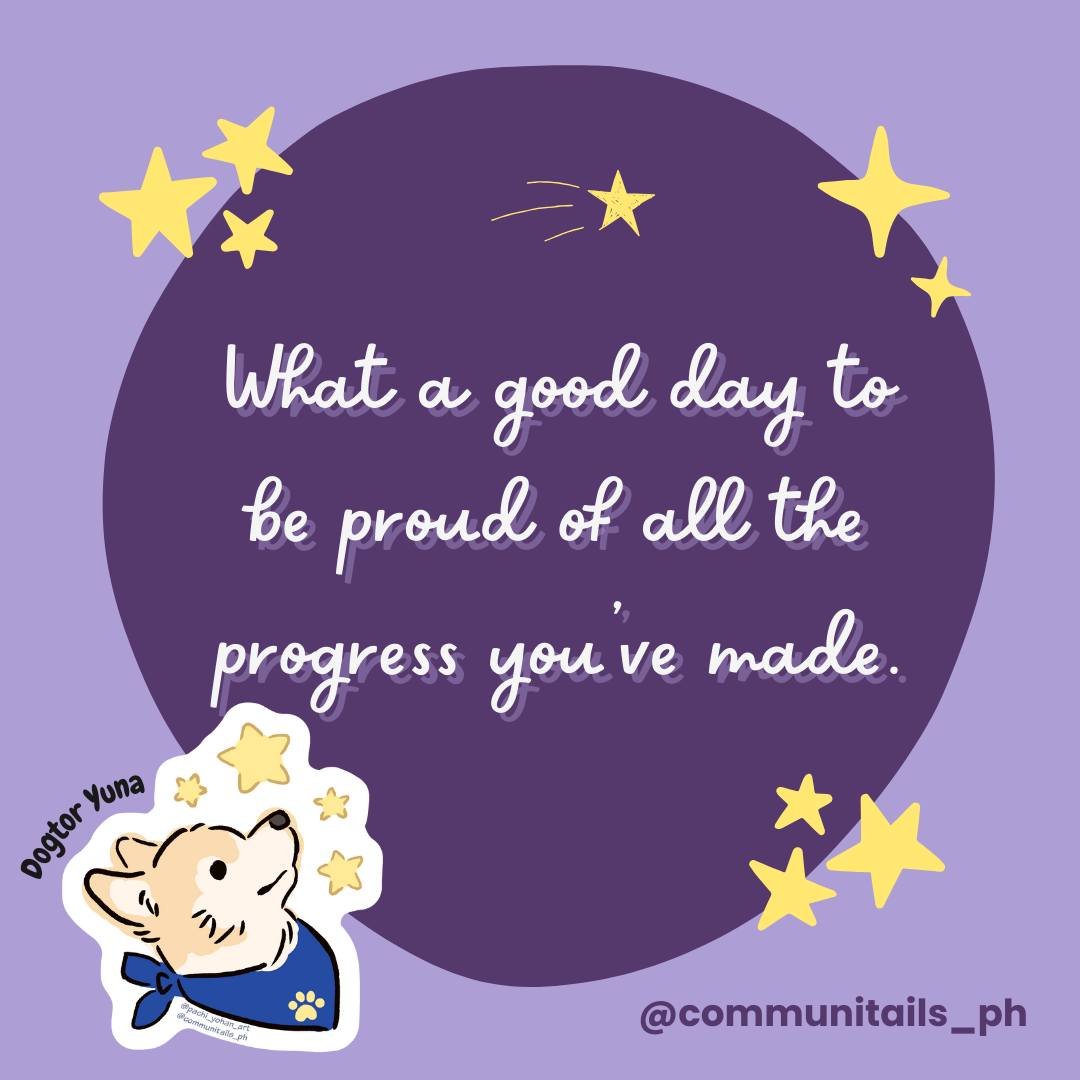 It doesn’t matter how much you accomplished today; you made it through. Be proud of it ✨

💙 Dogtor Yuna

Like and Follow for more Dogtor Approved mental health quotes 🐶✅