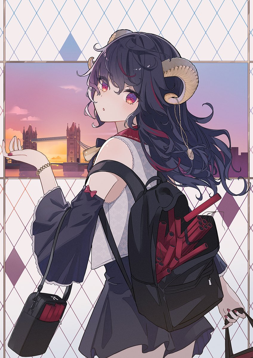 wakuseiac's tweet image. ロンドン橋を落としにきた黒ヒツジさん
