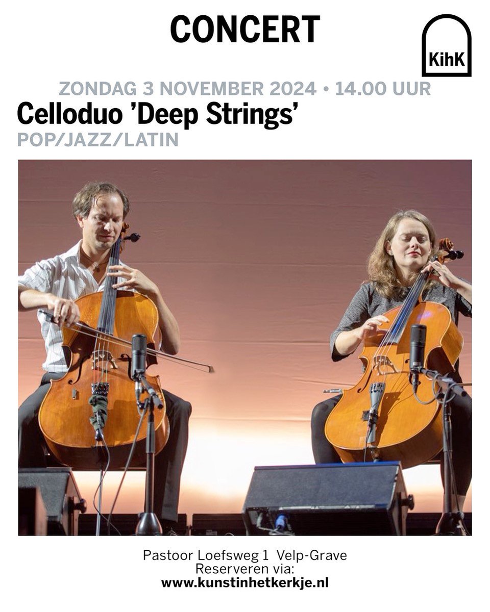 Direct ticket Concert celloduo ‘Deep Strings’ op Concert Deep Strings – Ticketkantoor