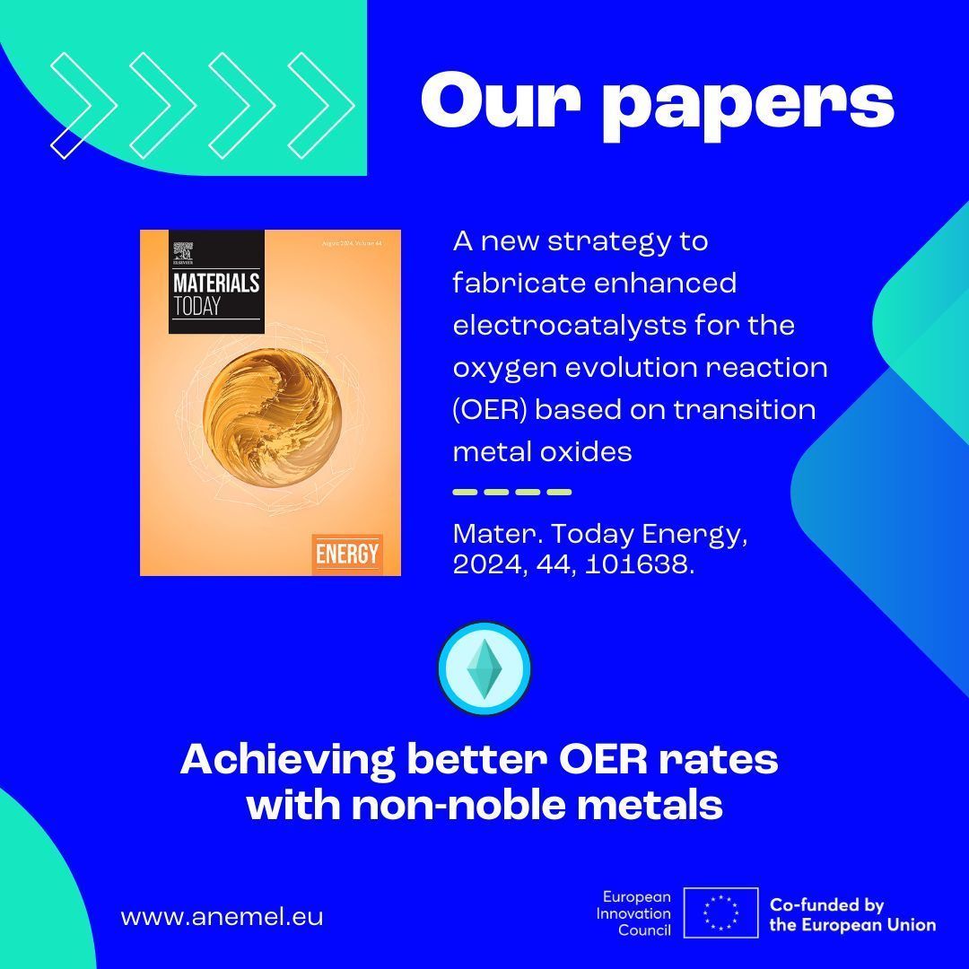 ANEMEL (@anemel_eu) on Twitter photo Publication alert! 📑 Transition metal oxide #electrocatalysts hold great promise for alkaline water electrolysis due to their enhanced activity and stability. In a recently published #paper, featuring our partner <a href="/JSI_SLO/">Jožef Stefan Institute</a>, we achieved better oxygen evolution rates through a new Publication alert! 📑 Transition metal oxide #electrocatalysts hold great promise for alkaline water electrolysis due to their enhanced activity and stability. In a recently published #paper, featuring our partner <a href="/JSI_SLO/">Jožef Stefan Institute</a>, we achieved better oxygen evolution rates through a new