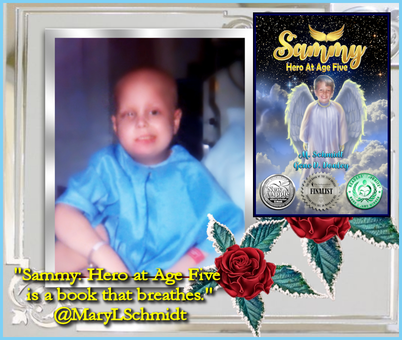 MaryLSchmidt's tweet photo. @ThriversInspire Thank you so very much! $1.99 "...a story of Sam’s incredible bravery and faith in the face of a devastating situation. A hero at age five!" Words from a five-year-old boy! https://t.co/DGh2Fyz2kh… #mglit #memoir #ChildhoodCancer #bookboost #kidlit #SCBW #BooksWorthReading https://t.co/6XZyekGdXh