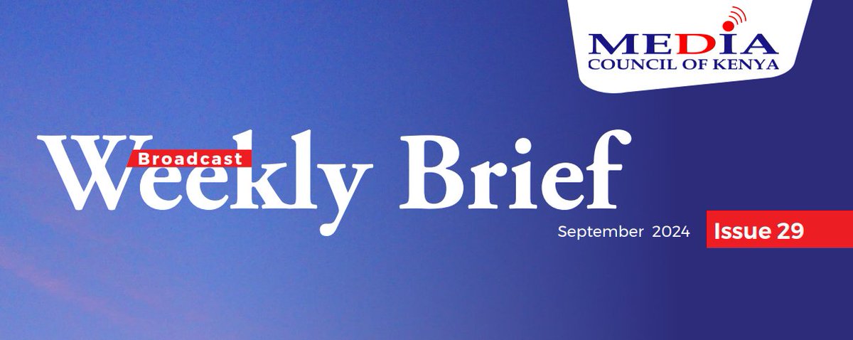 MediaObserverK's tweet photo. Jomo Kenyatta International Airport #adaniports Deal, Higher Education  Funding Model Strike, Kenya Kwanza at two, Acting @IG_NPS  Gilbert Masengeli sentencing were some of the stories highlighted in #Issue28 of the #BroadcastBrief.

➡️https://t.co/lDYbtOLsyG

#MediaObserverKE https://t.co/4yv75nIgaA