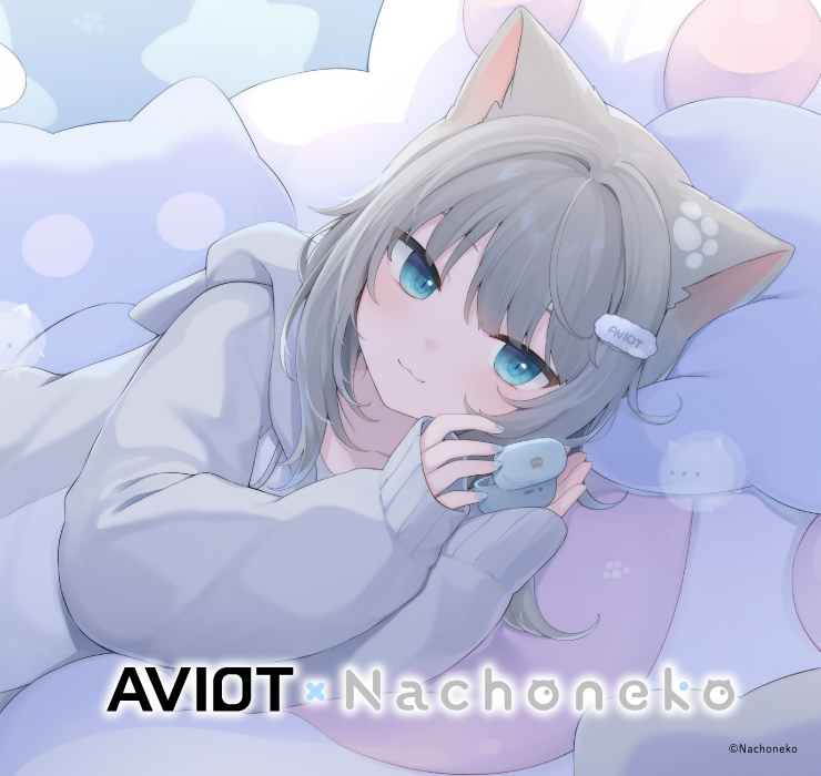 AVIOT × #Nachoneko​ Collaboration earbuds now available for pre