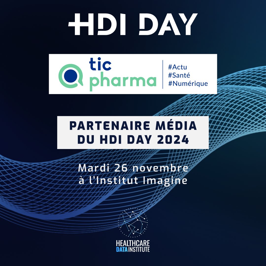 🚨 [SAVE THE DATE] Ne manquez pas la 10ème édition du #HDIDay à l’Institut Imagine, le 26 novembre ! 🗓️ Thème : "Données de santé : quelle(s) souveraineté(s) pour la France ?" 🇫🇷

Nous sommes impatients de vous y retrouver, notamment au côté de <a href="/TICpharma/">TICpharma</a>, spécialiste de