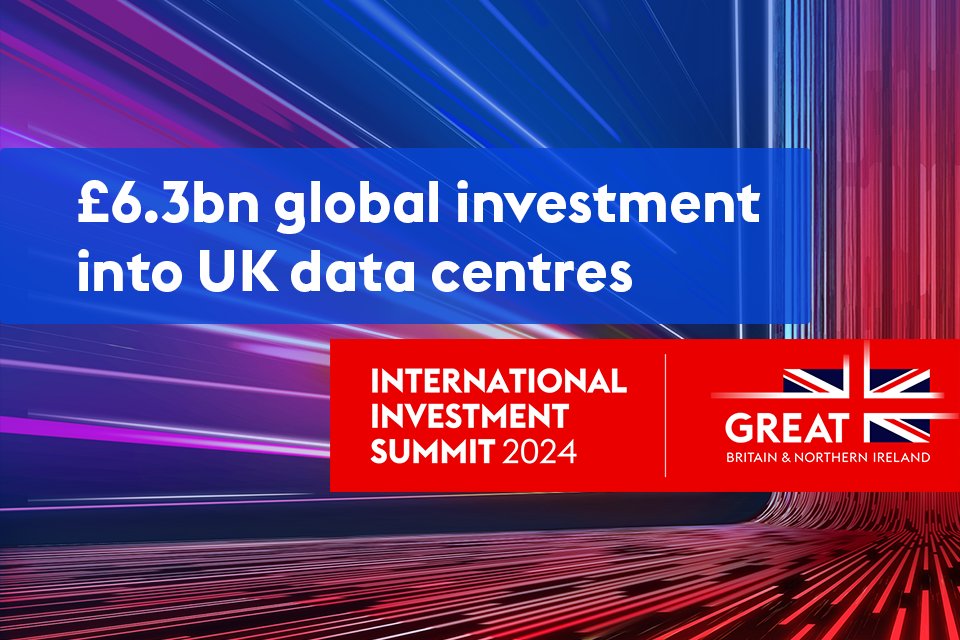 NEWSBYTES: Tech Secretary welcomes foreign investment in UK data centres to spur economic growth and #AI innovation in Britain.

ow.ly/YtN450TLsWO

#datacentres