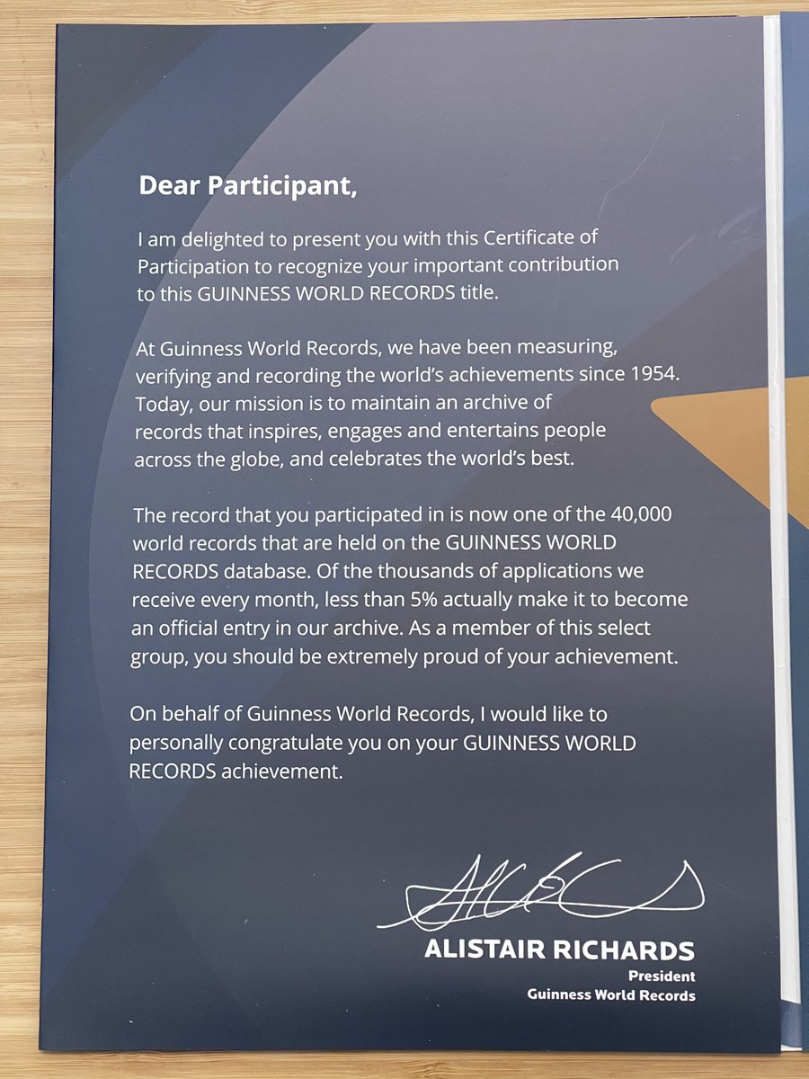 SadeeqAkintola's tweet image. I’m Officially Amazing - even @GWR knows it!🥇

Remember our @googlecloud x @FIAFormulaE “Most participants in a Generative AI hackathon” #Guinness #WorldRecord attempt in July?
Well, we smashed it!💪 guinnessworldrecords.com/world-records/…
Now, look what arrived in the mail today!!🎉#GWR #GenAI