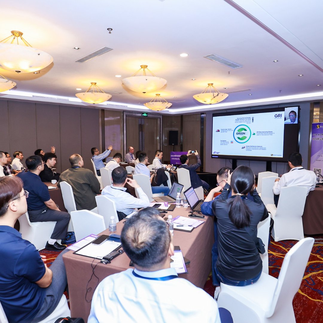 GRI_Tires's tweet photo. Our CEO Dr. Mahesha Ranasoma, presented virtually at the "Sustainability in Tires 2024" conference organized by Smithers in Shanghai and online.  
GRI is honored to be a part of this global event, shaping the future of the Specialty Tire industry. 

#GRI  #Smithers https://t.co/AJlYpFRgYX