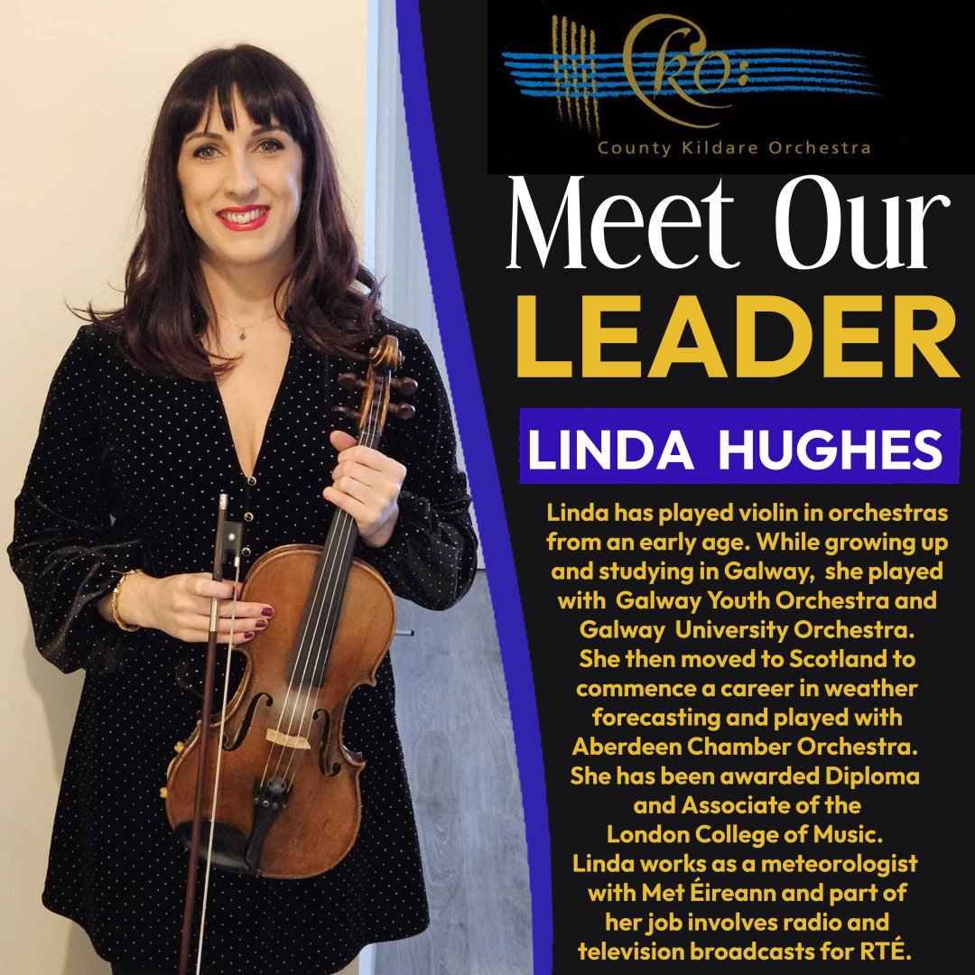 CoKildareOrch's tweet photo. Delighted to appoint Linda Hughes as Leader of the @CoKildareOrch  
with Nicola White as Deputy Leader.  Looking forward to a great year music with these two leading ladies joining force! 

Link to a recent RTÉ Guide interview with Linda 👇

https://t.co/uH1edMtwAh https://t.co/7C0EqnwYMj
