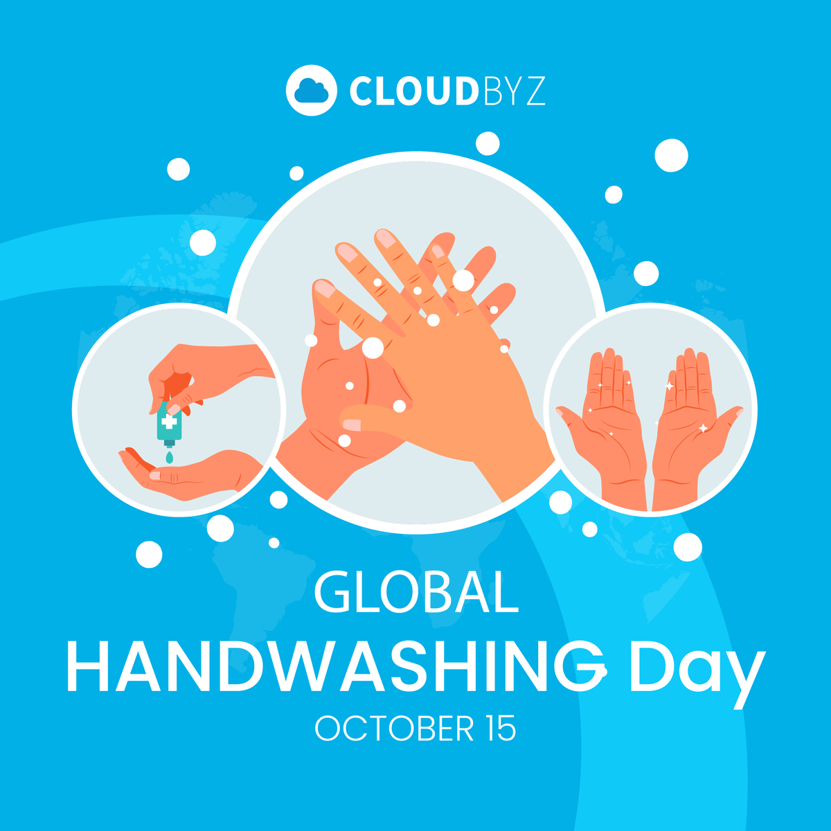 🌍💧 Celebrating Global Handwashing Day! 💧🌍

#GlobalHandwashingDay #Cloudbyz #HandHygiene #HealthAndSafety #EmployeeWellbeing