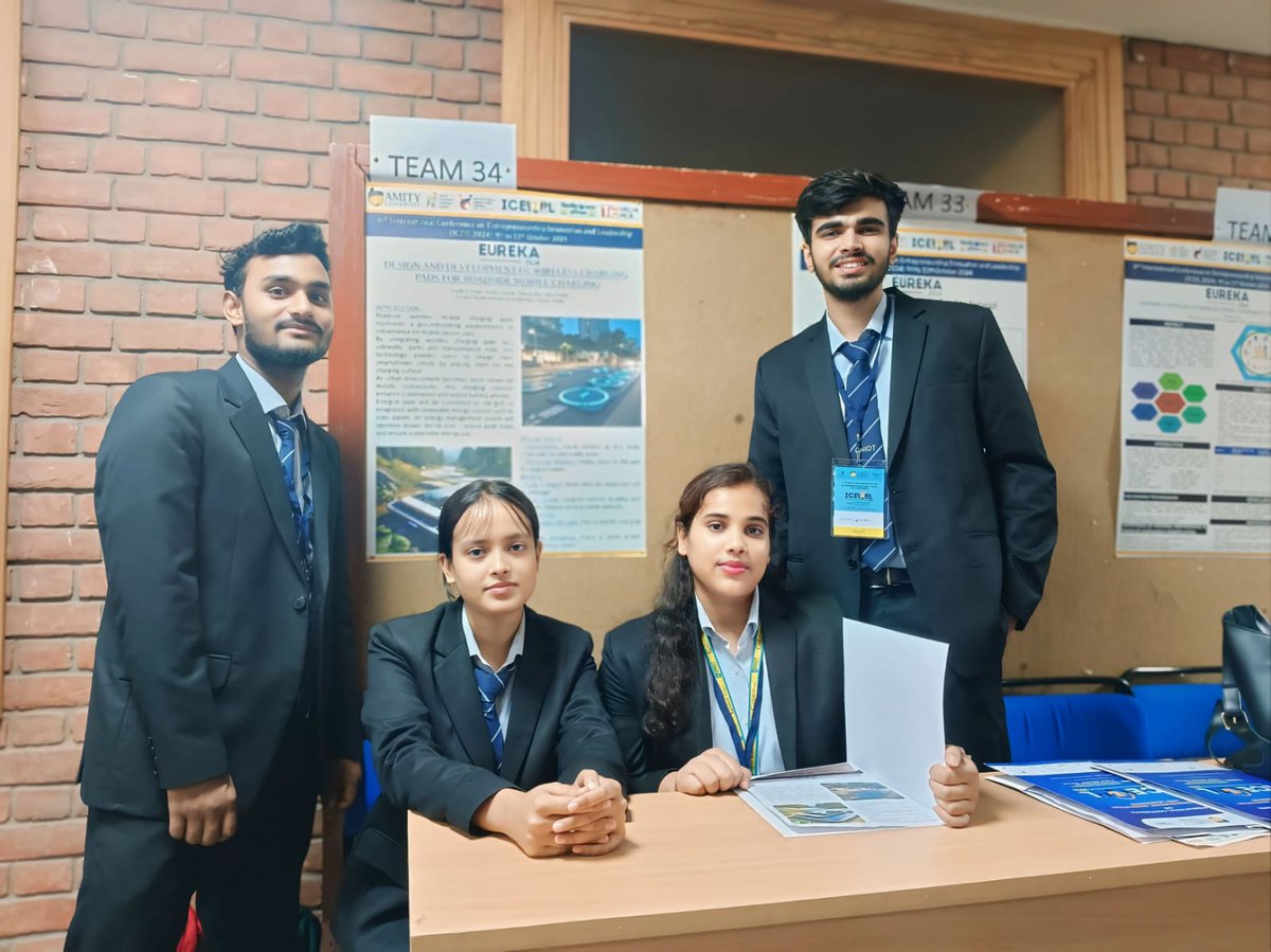 GNIOTCollege's tweet image. Six second-year ECE students showcased innovative projects at the "EUREKA" event, Amity University. Their work was appreciated, and they connected with the jury for further development. Congratulations!
#Innovation #ECE #TechCompetition #Engineering #StudentSuccess