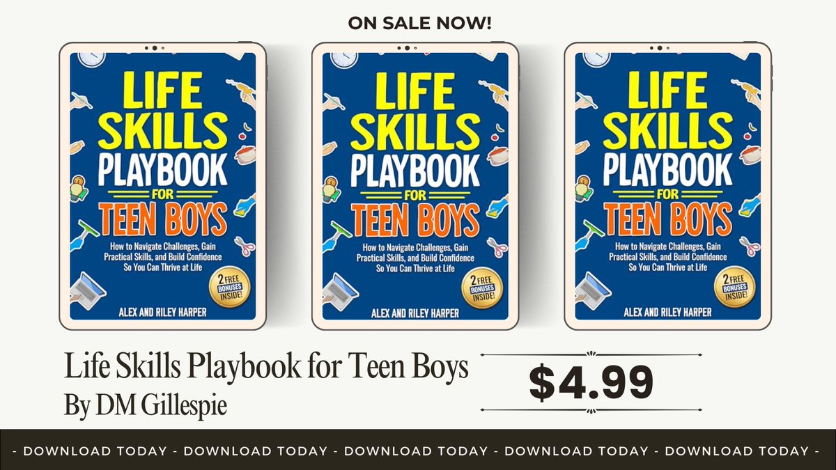 Crave_Books's tweet image. Every young man deserves a copy of DM Gillespie&apos;s &apos;Life Skills Playbook for Teen Boys&apos;. Empower a teen in your life today. #TeenGuide #Books cravebooks.com/b-45386?refere…
