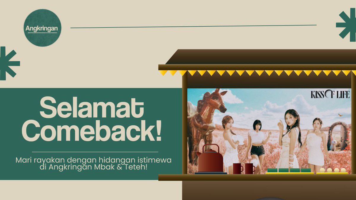 Sorak-sorai bergembira merayakan kembalinya KISS OF LIFE Get Loud. Sedulur ucapkan selamat kembali @Nattuy. Semoga sukses dan bahagia selalu, cah ayu.