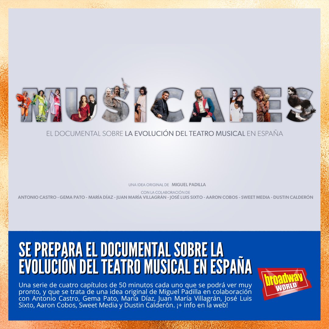 Un documental en cuatro capítulos sobre el Teatro Musical en España. ¡Muy pronto verá la luz! #musical #teatro #españa

broadwayworld.com/spain/article/…
