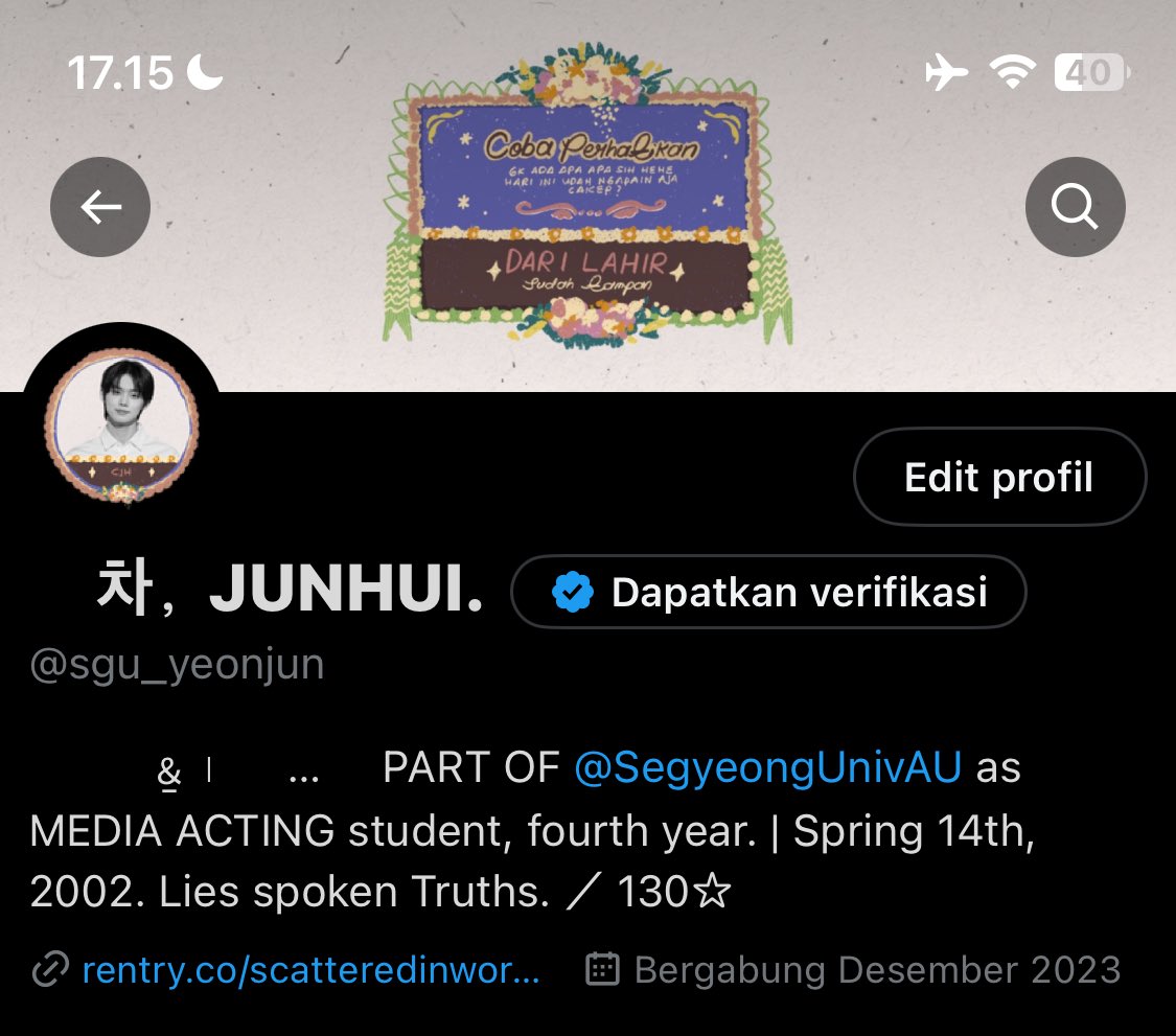 sgu_yeonjun's tweet photo. @SegyeongStar "Cha Junhui hendak melakukan pembayaran UKT sebesar 100⭐️. Mohon persetujuannya." https://t.co/dj8xZqs89W