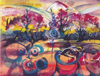 Die Jahres- und Verkaufsausstellung des Kunsthauses Kannen wird dominiert von expressionistisch anmutenden, farbigen Werken. Darüber hinaus sind aber auch Collagen und Objekte aus Holz, Draht oder Keramik zu finden: kunsthaus-kannen.de/ausstellungen/…
📷 Liliana Shipgalter © Kunsthaus Kannen