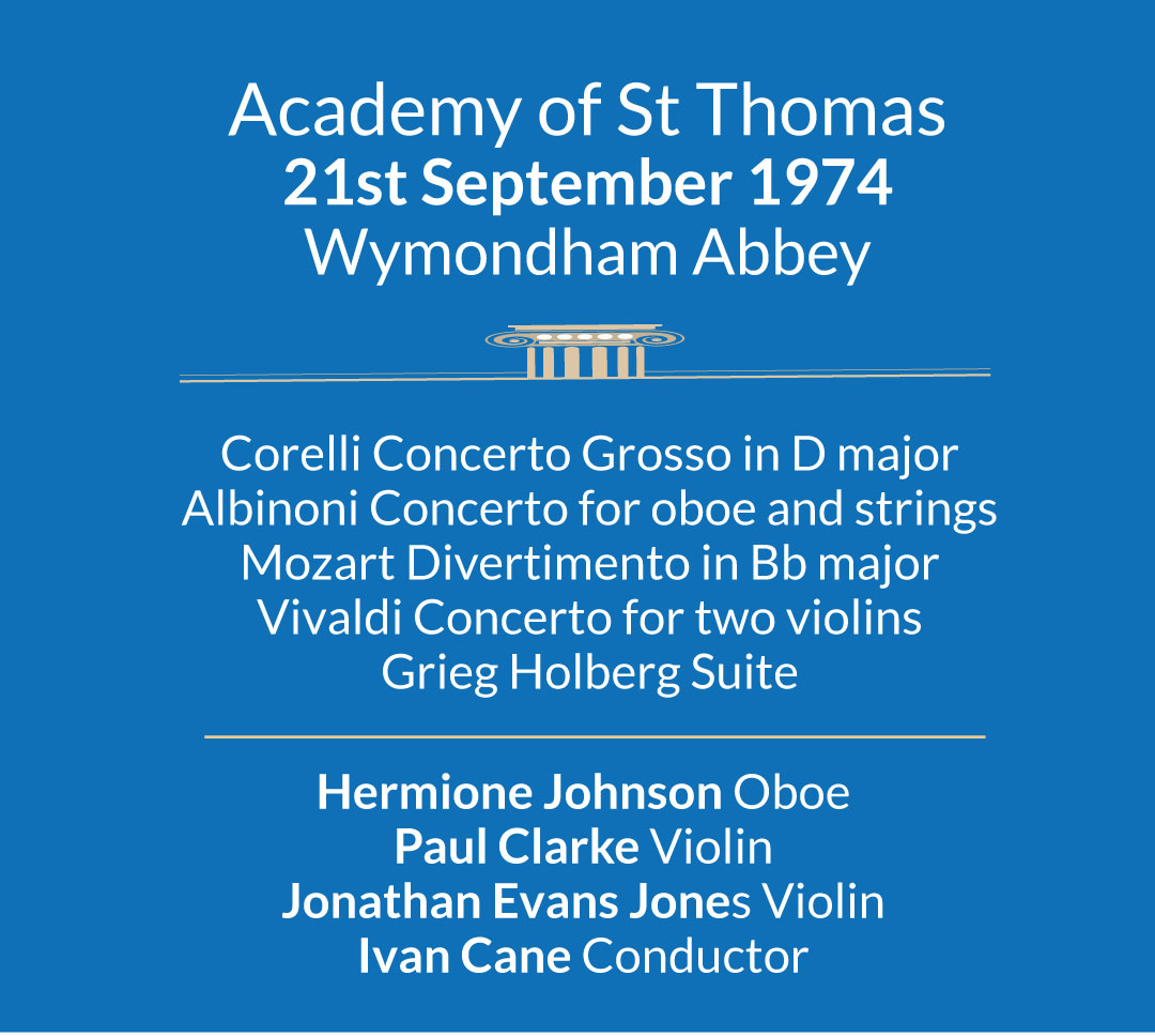 Back in 1974 Sarah Williamson mother, made her debut performance with the orchestra playing the Albinoni Oboe concerto,after which she met her father❤️
