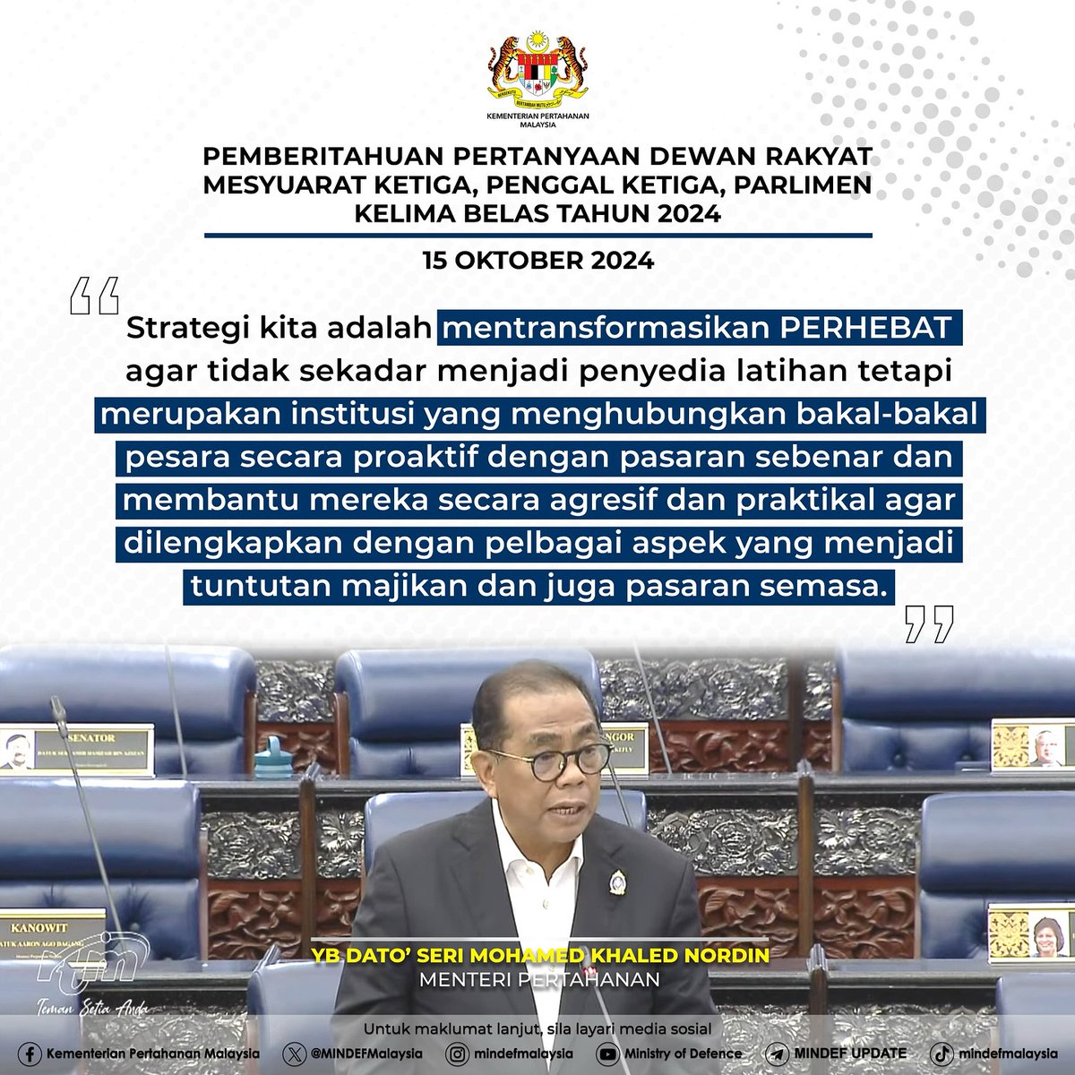 PERHEBATMy's tweet image. #MinDefUpdate
#kebajikananggotaATM
#kebajikanveteranATM
#veteranATM
#PERHEBAT

See less