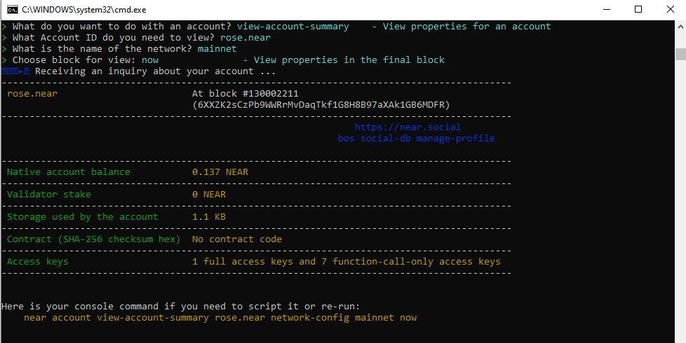 HaNgoc391's tweet photo. NEAR CLI is super easy to use! 📷 Huge kudos to @NEARDevHub for building such a great tool and to @LearnNear for making it accessible to normies! 📷 https://t.co/zvvhx6PZFa