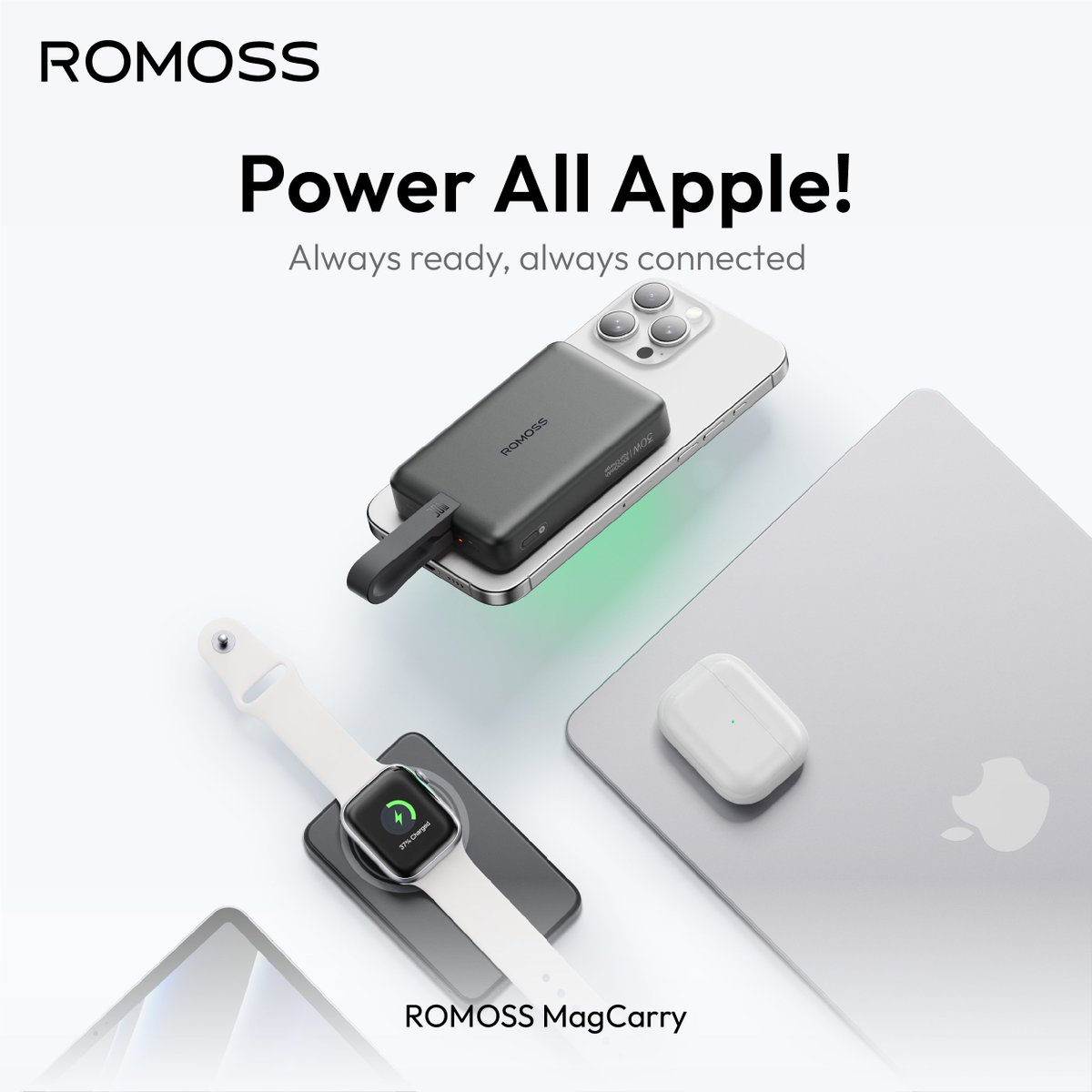 romoss_official's tweet photo. ROMOSS MagCarry - Power All Apple! 📷
Stay tuned for the detailed information.
#romoss #romosspowerbank #powerbank https://t.co/BC2jL34qQ8
