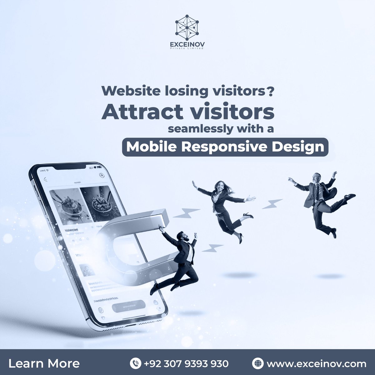 exceinov's tweet image. Transform your online presence with Exceinov! Our mobile-responsive designs are tailored to attract visitors and boost engagement.
For more details, click here: exceinov.com
#WebDesignExpert #digitalmarketingagency #MUFC #JusticeForPGCStudent #Islamabad #SCOSummit