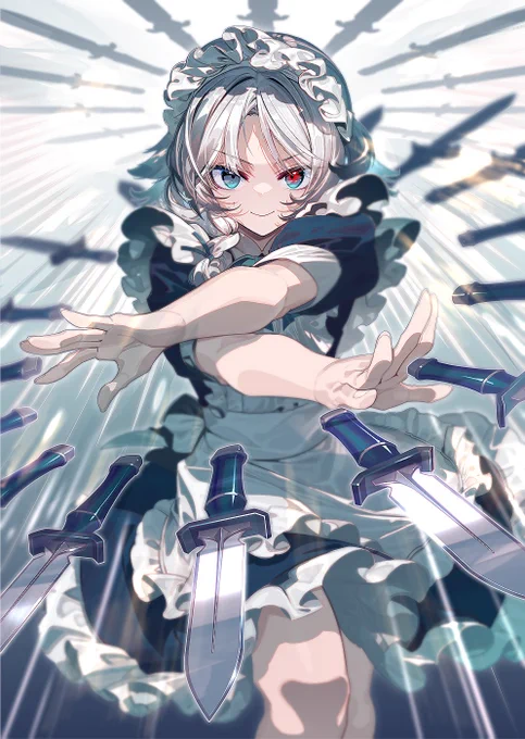 秋季例大祭(く44b)Touhou ULTIMATE Mix様にて頒布される東方クラブリミックスCD『Touhou ULTIMATE Festival Mix 2』のジャケットイラストを描かせていただきました!今回は咲夜!よろしくお願いしますー! 