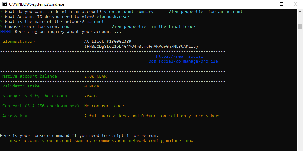 DeoEm5's tweet photo. NEAR CLI is super easy to use! 📷 Huge kudos to @NEARDevHub for building such a great tool and to @LearnNear for making it accessible to normies! 📷 https://t.co/WPBhtMNQZN
