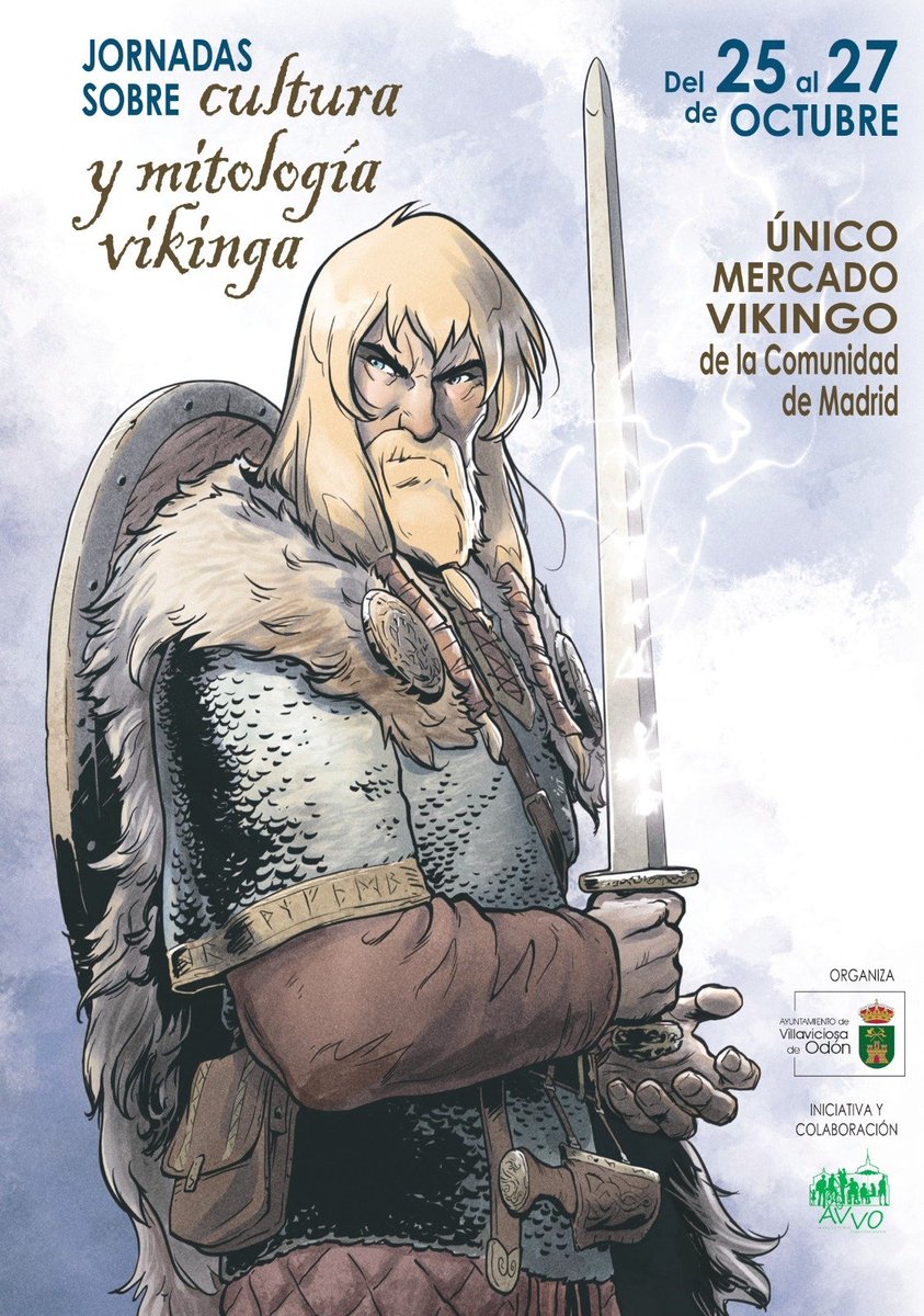 Alex2019Sierra's tweet photo. Atención todos los Hijos de Odín!! Del 25 al 27 de octubre se van a celebrar en VILLAVICIOSA DE ODÓN las primeras JORNADAS SOBRE CULTURA Y MITOLOGÍA VIKINGA. https://t.co/6ZWrhluI56